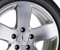 Rucha | 5-spoke wheel, 17" , Titanium silver finish